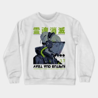 Spaceman Cyberpunk Girl Futuristic Style Crewneck Sweatshirt